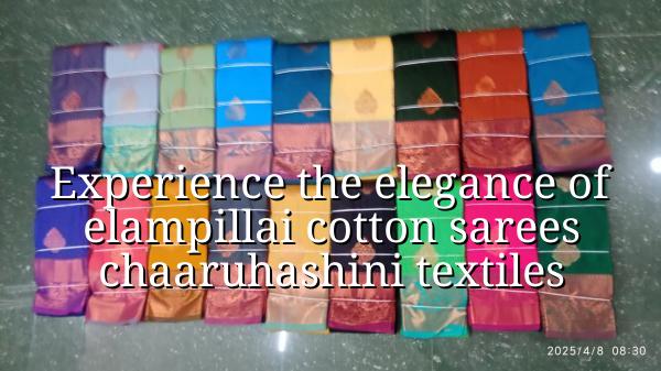 Experience the Elegance of Elampillai Cotton Sarees | Chaaruhashini Textiles