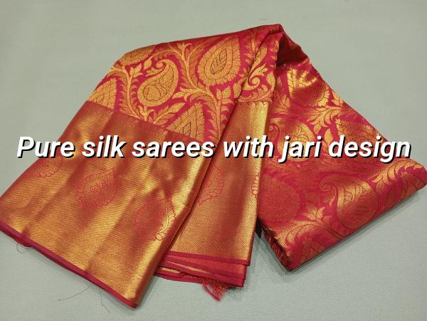 Pure Silk Sarees with Jari Design | Chaaruhashini Textiles