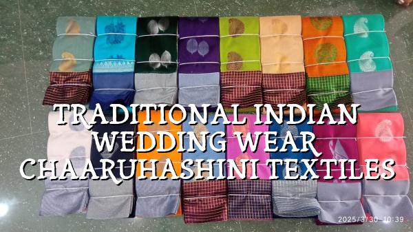 Traditional Indian Wedding Wear | Chaaruhashini Textiles